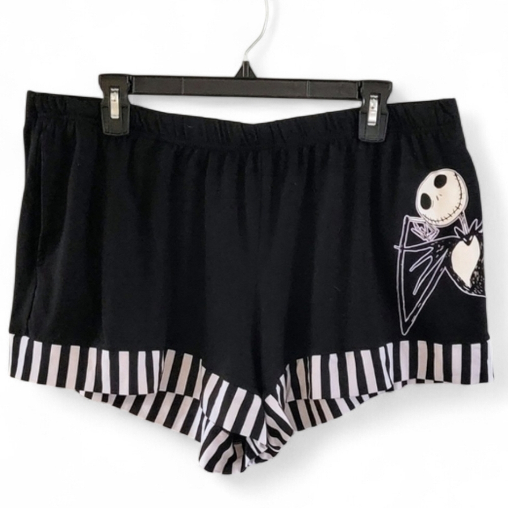 XL Disney Nightmare Before Christmas Jack Skellington Booty Shorts Sleepware
